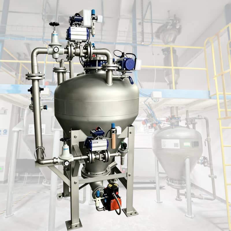 Positive Pressure Blow Tank & Pneumatic Conveying System for Battery Materials