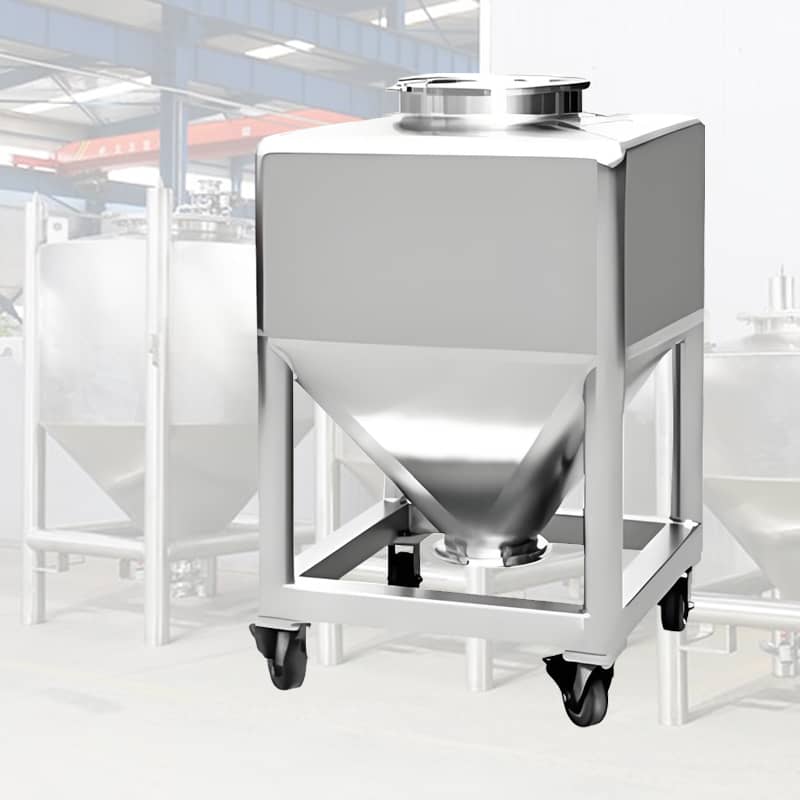 Stainless steel IBC tank and pressure vessel container